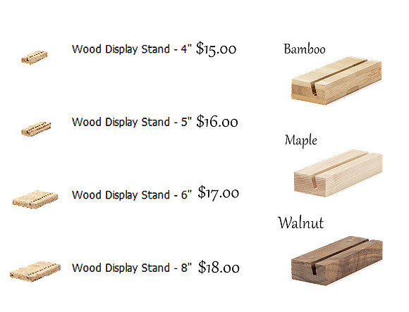 wood stands